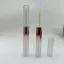 Rongyi Cosmetics 2x2.7ml / 0.09oz Double-Wall PETG Cylinder Dual-Ended Lip Gloss Tube with Customizable Doe-Foot Applicators