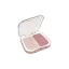 Rongyi Cosmetics 2-Pan Squircle ABS Pressed Powder Palette with Fully Transparent Top