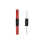 Rongyi Cosmetics 2x1.7ml / 0.06oz Double-Wall PETG Cylinder Dual-Ended Lip Gloss Tube with Customizable Doe-Foot Applicators