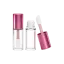 Sambound New Material Technology 0.56oz / 16.5ml PETG Cylinder Lip Gloss Tube with ABS Cap, Wiper & Jumbo Doe Foot Applicator