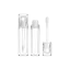 Sambound New Material Technology 0.55oz / 16.2ml Thick-Wall PETG Fully Transparent Cylinder Lip Gloss Tube with Customizable Wand Applicator