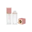 Sambound New Material Technology 1oz / 33ml PETG Square Lip Gloss Tube with ABS Cap & Customizable Spatula Wand Applicator