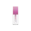 Sambound New Material Technology 0.31oz / 9.2ml Thick-Wall PETG Square Lip Gloss Tube with ABS Cap, Wiper & Customizable Wand Applicator