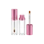 Sambound New Material Technology 0.54oz / 16ml Thick-Wall PETG Cylinder Lip Gloss Tube with Custom Color Collar, ABS Cap & Spatula Wand Applicator