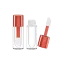 Sambound New Material Technology 0.30oz / 9ml Thick-Wall PETG Cylinder Lip Gloss Tube with Short ABS Cap & Jumbo Chubby Doe Foot Applicator