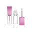 Sambound New Material Technology 0.54oz / 16.1ml PETG Square Lip Gloss Tube with ABS Cap, Wiper & Customizable Wand Applicator
