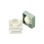 Sambound New Material Technology 0.35oz / 10.4ml AS Plastic Square Eye Cream Jar with Integrated Dome Applicator Cap