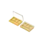 Sambound New Material Technology 3-Pan Rectangular ABS & AS Eyeshadow Palette with Rectangular Wells, Applicator Slot & Transparent Lid