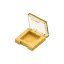 Sambound New Material Technology 3.7g Single-Pan Square ABS & AS Powder Compact with Transparent Lid