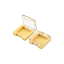 Sambound New Material Technology 2.9g Single-Pan Square ABS & AS Compact with Transparent Lid