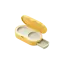 Sambound New Material Technology 3g 2-Pan Flat Pill-Shaped Dual-Tone ABS Eyeshadow Compact with Round Wells & Slide-Out Applicator Well