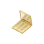 Sambound New Material Technology 9-Pan Square Dual-Tone ABS Eyeshadow Palette with Square Wells & Mirror