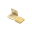 Sambound New Material Technology 4.34g Square Dual-Tone ABS Compact with Round Well & Mirror