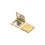 Sambound New Material Technology 6.76g Single-Pan Square Dual-Tone ABS Compact with Squircle Well & Mirror