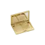Sambound New Material Technology 12.6g Single-Pan Rectangular ABS & AS Powder Compact with Squircle Well, Sponge Compartment, Mirror & Push Button Closure