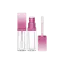 Sambound New Material Technology 0.22oz / 6.5ml Thick-Wall PETG Square Lip Gloss Tube with Custom Color Collar, ABS Cap & Customizable Wand Applicator