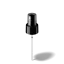 MIRON Violetglass 24-410 Black PP Fine Mist Sprayer with Clear Overcap, 0.19cc Dosage