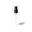 MIRON Violetglass 20-410 Black PP Fine Mist Sprayer with Flush Black Overcap, 0.19cc Dosage