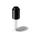 MIRON Violetglass 18-415 Black Push-Button Dropper Pipette with Straight Ball Tip, 0.35cc Dosage