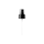 MIRON Violetglass 24-410 Black PP Fine Mist Sprayer with Clear Overcap, 0.19cc Dosage