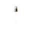 MIRON Violetglass 24-410 Black PP Fine Mist Sprayer with Gold Metallic Collar & Clear Overcap, 0.2cc Dosage