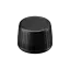 MIRON Violetglass 28mm Child-Resistant Tamper-Evident Ribbed Black PP & PEHD Screw Cap with Violet Inlay
