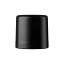 MIRON Violetglass 18-DIN Child-Resistant Tamper-Evident Black PP & PEHD Pourer Cap with Black Pourer