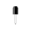 MIRON Violetglass 18-415 Black Push-Button Dropper Pipette with Straight Ball Tip, 0.35cc Dosage