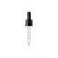 MIRON Violetglass 18-DIN Black Ribbed TPE Bulb Graduated Pipette Dropper with Tamper-Evident Band & Conical Tip, 1cc Dosage (Orion 30)