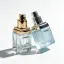 LISSON Packaging 0.5oz / 15ml Square Glass Pump Bottle with Diamond-Cut Collar and PP Serum Pump