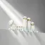 LISSON Packaging 1.4oz / 40ml Glass Lotion Pump Bottle with Pearl-Finish Cap