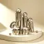 LISSON Packaging 1.4oz / 40ml Glass Lotion Pump Bottle with Pearl-Finish Cap