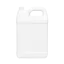 1 Gallon / 128oz 38mm F-Style Oblong HDPE Plastic Jug with Label Panel