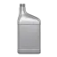 33oz / 1 Liter Oblong HDPE Motor Oil Bottle with 28mm Neck & Label Panel