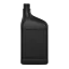 33oz / 1 Liter Oblong HDPE Motor Oil Bottle with 28mm Neck & Label Panel