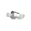 Queens Packaging Co., ltd.  0.17oz / 5ml PP Cylinder Airless Pump Bottle with Clear Overcap & PP Pump with Metallized Collar, 0.12cc Dosage