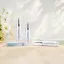 Queens Packaging Co., ltd.  0.51oz / 15ml Acrylic Double-Wall Slim Cylinder Serum Pump Bottle with Clear Overcap, Aluminum Shoulder & Aluminum Pump