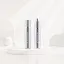 Queens Packaging Co., ltd.  0.51oz / 15ml AS Slim Cylinder Pump Bottle with Retractable Integrated Pump & Metallic Accent Band