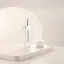 Queens Packaging Co., ltd.  1oz / 30ml Acrylic Double-Wall Oval Pump Bottle with ABS Overcap, Metallized Shoulder & Aluminum Pump