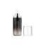 Queens Packaging Co., ltd.  2.7oz / 80ml Acrylic Double-Wall Cylinder Pump Bottle with Clear Acrylic Overcap, Metallized ABS Shoulders & PP Pump with an Aluminum Collar