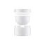 Queens Packaging Co., ltd.  1.7oz / 50ml Monomaterial & Refillable PP Double-Wall Straight Sided Cream Jar with Flush PP Cap