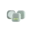 Queens Packaging Co., ltd.  3.4oz / 100ml PP Double-Wall Rounded Square Cream Jar with Flush Cap & PP Sealing Disc