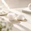 Queens Packaging Co., ltd.  1.7oz / 50ml PP Double-Wall Round Cream Jar with Metallic Accent Band on Matching PP Cap