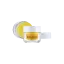 Queens Packaging Co., ltd.  1.7oz / 50ml Refillable Glass Double-Wall Round Cream Jar with PP Inner Jar, Sealing Disc & Flush Closure