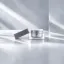 Queens Packaging Co., ltd.  1.7oz / 50ml Acrylic Double-Wall Square Cream Jar with Flush ABS Cap