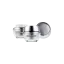 Queens Packaging Co., ltd.  0.51oz / 15ml Acrylic Double-Wall Round Cream Jar with Metallized & Tapered ABS Closure, PP Inner Jar & PE Sealing Disc