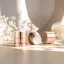 Queens Packaging Co., ltd.  0.51oz / 15ml ABS Straight Sided Balm Jar with Metallic Full-Height Overcap, PP Inner Jar & PE Sealing Disc