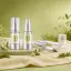 Queens Packaging Co., ltd.  1oz / 30ml Clear AS Cylinder Airless Pump Bottle with Flush AS Overcap & Aluminum Pump, 0.2cc Dosage