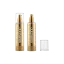 Queens Packaging Co., ltd.  1.7oz / 50ml AS Cylinder Airless Pump Bottle with Clear Overcap & Aluminum Pump, 0.2cc Dosage