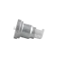 Queens Packaging Co., ltd.  1oz / 30ml Clear AS Cylinder Airless Pump Bottle with Aluminum Overcap & PP Pump with Aluminum Collar, 0.25cc Dosage